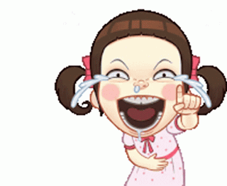 Gif animé rire fille